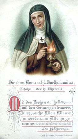 Beata Anna di San Bartolomeo - Carmelitana Scalza