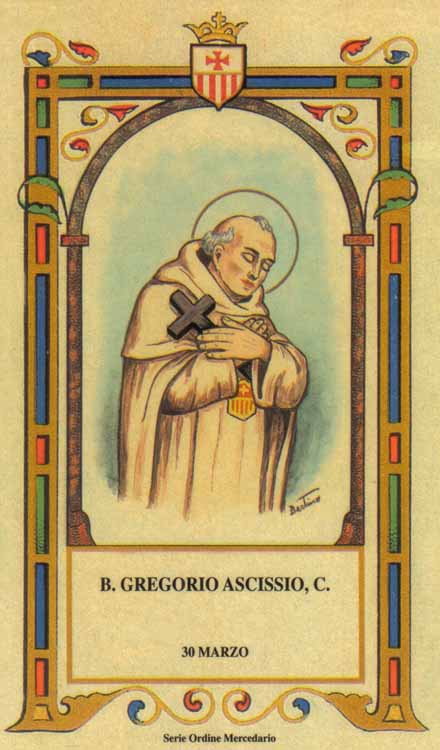 Beato Gregorio Ascissio - Mercedario