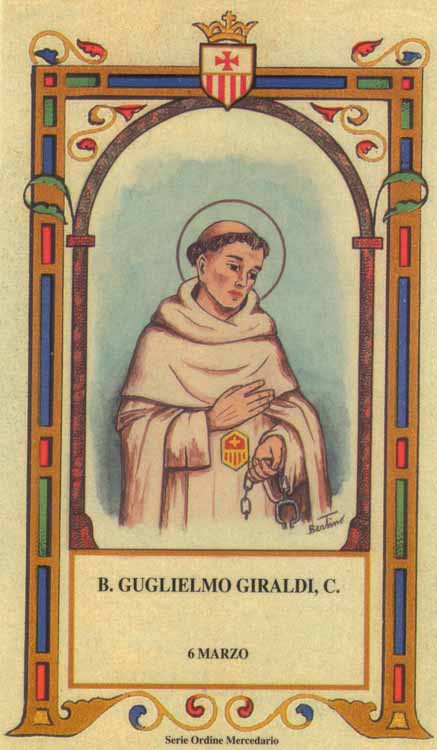 Beato Guglielmo Giraldi - Mercedario