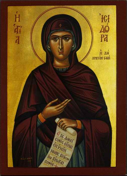 Sant'Isidora la Stolta - Vergine in Egitto